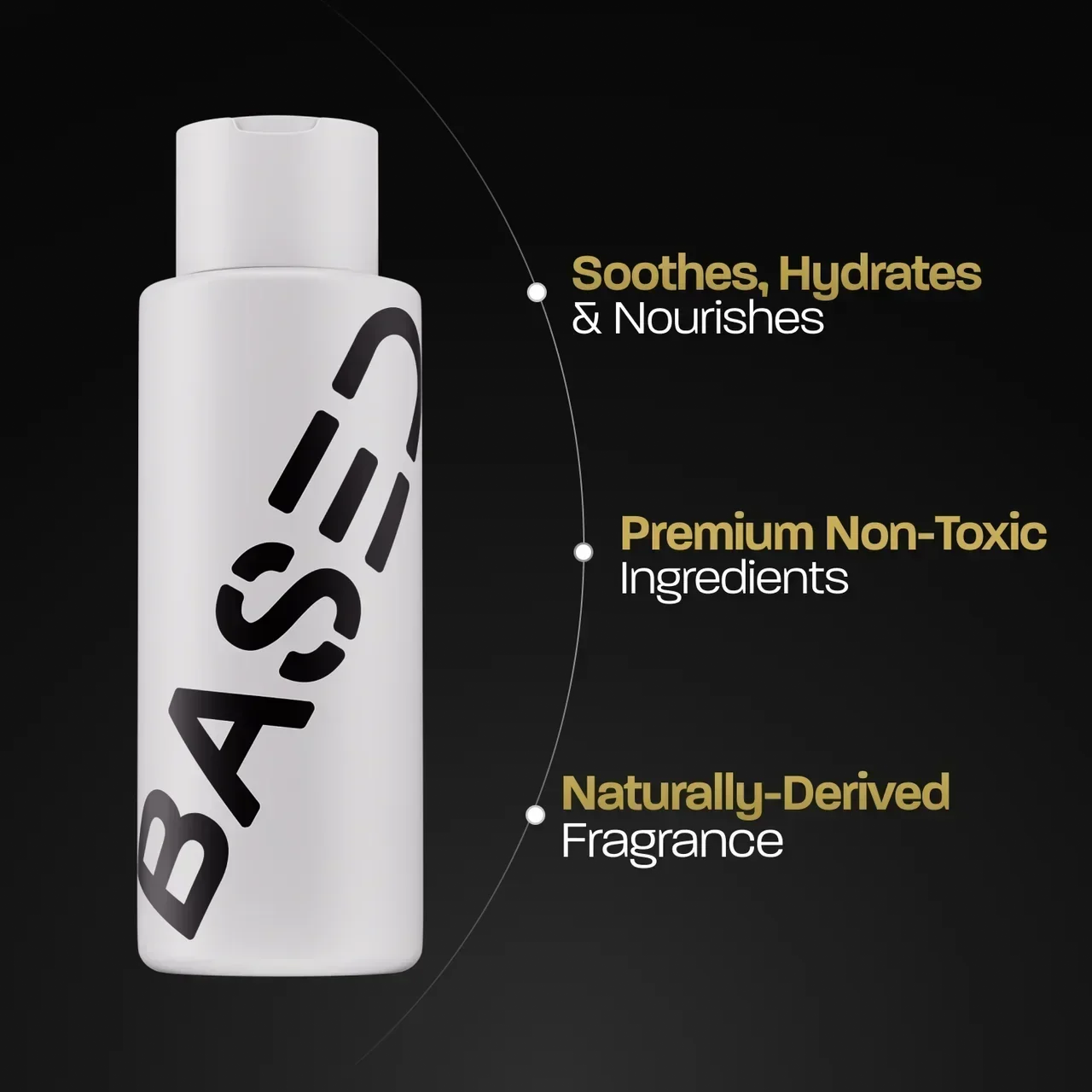 BASED Gel de Ducha - vista lateral para hombres Reino Unido